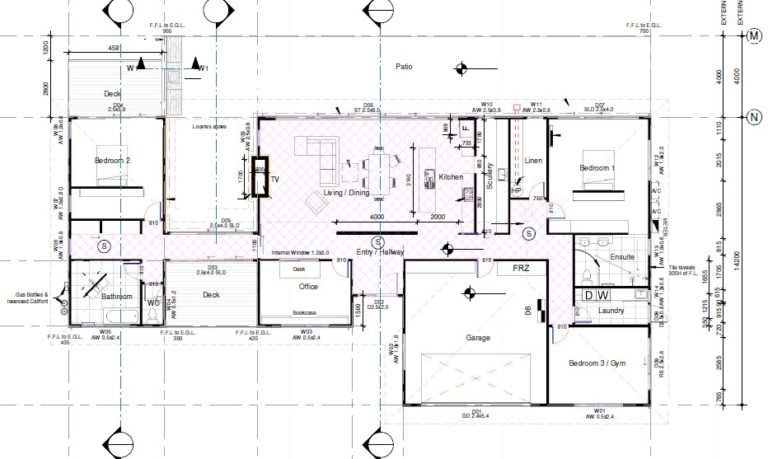 The Jasmine: Three Bedroom House Plan, Two Bathrooms & Office